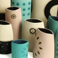 patterned vases